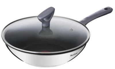 TEFAL DAILY COOK WOK PFANNE 28 CM MIT GLASDECKEL, PFANNE, BRATPFANNE, INDUKTION - Bild 1 von 4