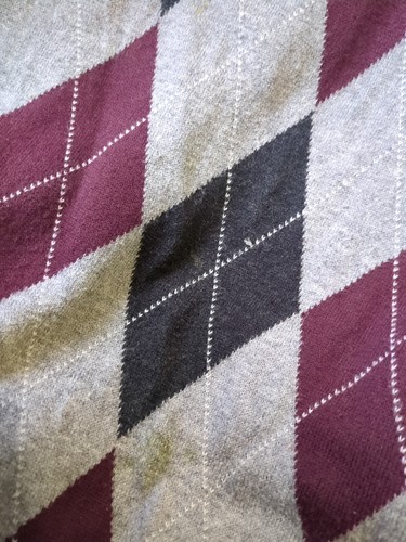 CHAPS men Cotton Vest Sweater Gray Argyle XXL A62 - Picture 5 of 5