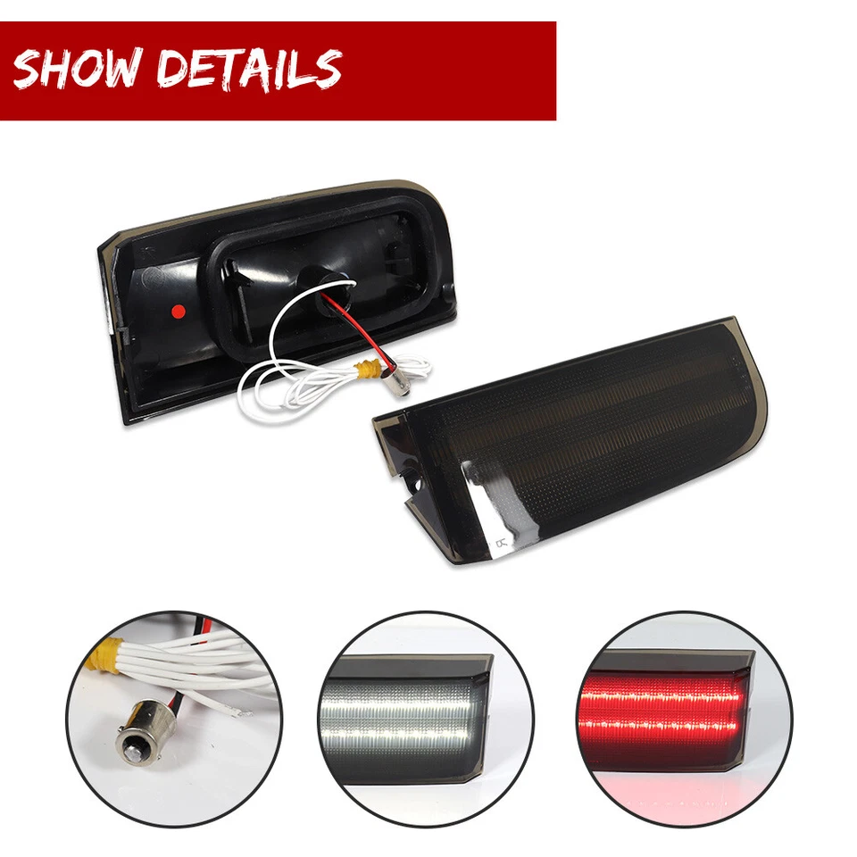 Smoked LED Rear Tailgate Reverse Backup Lights For Land Rover Range Rover L322 - Image 4 of 4