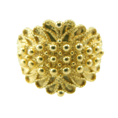 Sardischer Campidanese Glaube filigran Silber vergoldet SCHMUCK SARDINIEN
