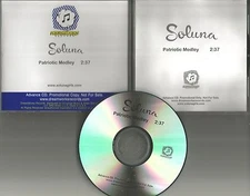 SOLUNA w/ UNRELASED trk PATRIOTIC MEDLEY 2002 TST PRESS PROMO DJ CD Single USA
