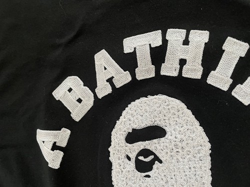 Bape A Bathing Ape Reversible Camo College Logo T-shirt Nigo - Picture 3 of 10
