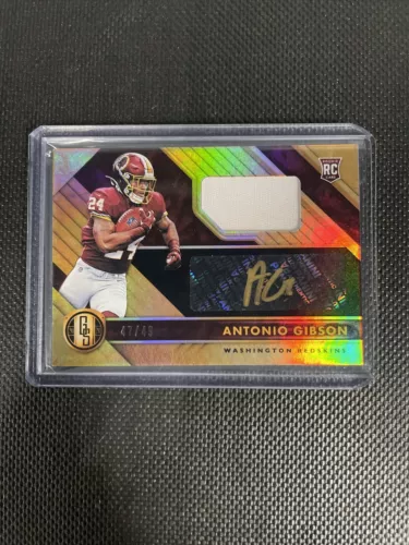 Antonio Gibson 2020 Panini Gold Standard Rookie Patch Auto 47/49 Gold Ink🔥
