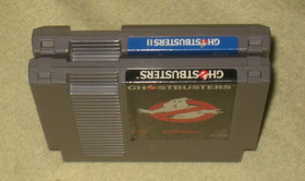 Ghostbusters 1  & 2 for NES .Authentic. Cleaned/Tested.  Nintendo. MINT.Slimer.