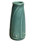 Rookwood Pottery 1928 Blue Greek Key Geometric Bud Vase #2135 Arts Crafts 6"