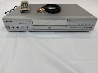 Apex AD-2500 DVD CD MP3 Player w/ Remote RCA Cables Tested Working Silver