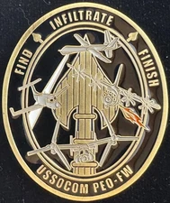PEO Fixed Wing Special Operations Command SOCOM Challenge Coin