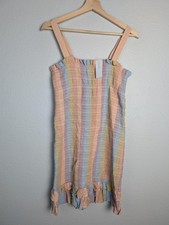 NWT American Eagle Outfitters Dress Womens M Multicolor Sundress Smocked Strappy