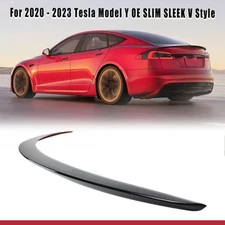 Glossy Black Rear Trunk Spoiler Wing For 2020 2021 2022 2023 Tesla Model Y