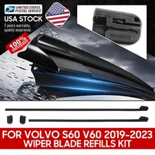 31693569 Front Windshield Wiper Blades Refill Kit Rubbert Inserts For Volvo S60