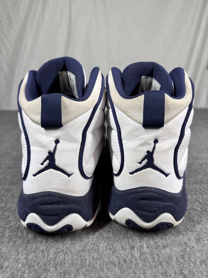 Jordan Jumpman Pro Zapatos Fuertes Para Hombre Talla 13 Blanco Azul Marino Baloncesto DC8418-100 Foto 4 de 4