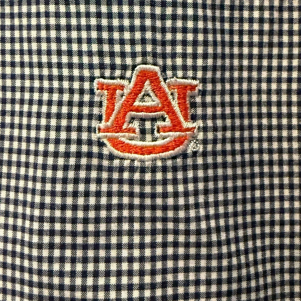 Camisa Campus Specialties Auburn Tigers Manga Larga Guinga Azul Marino Talla Grande Foto 4 de 4