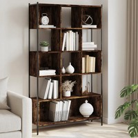 BüCherregal RäUchereiche 102X28X172 Cm Holzwerkstoff Standregal