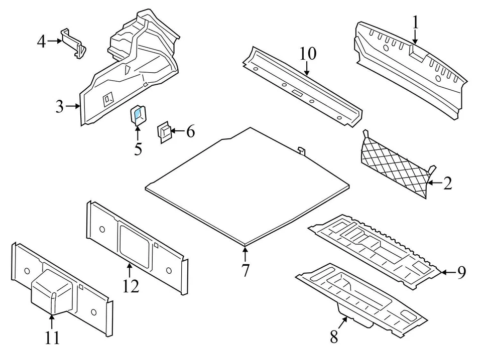 BMW 640I XDRIVE GRAN CUPÉ 2014-2019 - Juego de anillos de amarre para maletero (2) 7129196 Foto 4 de 4