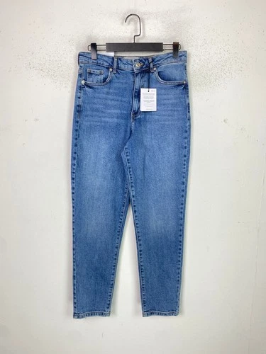 New Look Tori Blue Mom Slim Fit Comfort Stretch Jeans UK 12 NEW