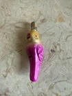 Figural Bird Shape Milk Glass Light Bulbs Christmas Vintage