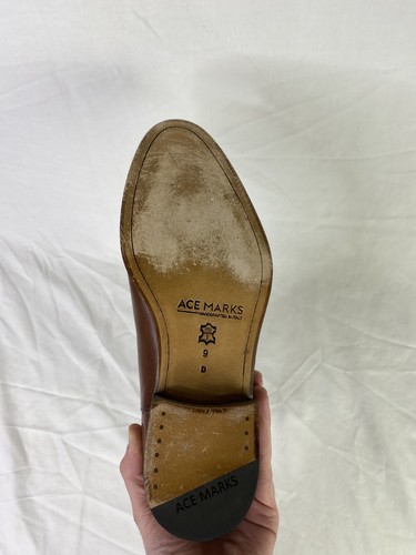 Ace Marks Troy Chelsea Boots Mens Size 9 D Brown Leather - Picture 7 of 9