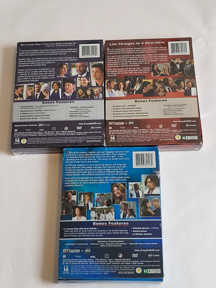 Greys Anatomy Complete Season 6. Season 7 & Season 8 - NEW Foto 4 de 4