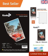 High-Quality A4 Glossy Laser Photo Paper, 130gsm, 100 Sheets - Biodegradable
