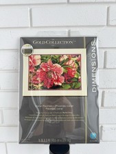 Dimensions Gold Collection Coral Peonies counted cross stitch kit 70-35298