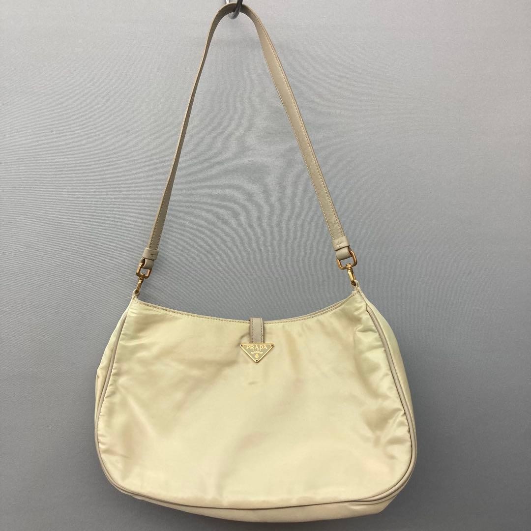 PRADA Nylon One Shoulder Bag Triangle Logo