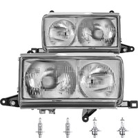 Halogen Scheinwerfer Set H4/H1 FüR Toyota Land Cruiser 80 Inklusive Lampen