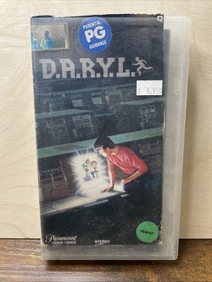 D.A.R.Y.L. VHS (Barret Oliver, Colleen Camp) Rare Cut Box 1985 Paramount video