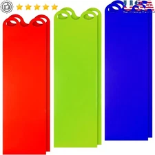 6 Pack Large Plastic Sleds Snow Sliding Family Fun Outdoor Winter Activities New