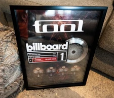 TOOL Unofficial Platinum 10000 Days Record Music Award Collectible Wall-Art Band