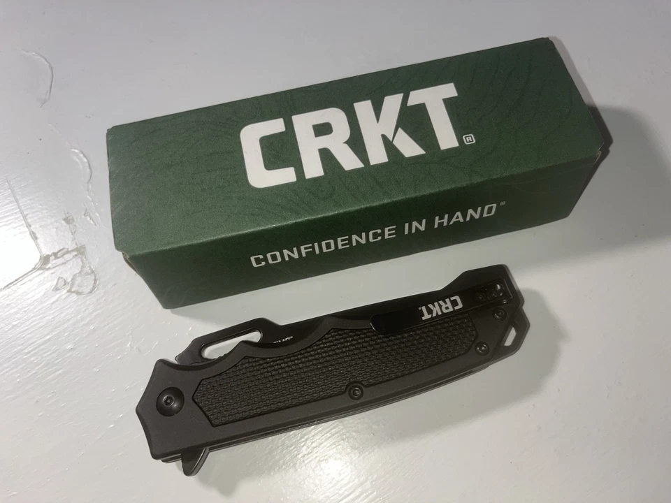 ¡Nuevo!  Cuchillo plegable táctico CRKT Septimo nunca usado Foto 4 de 4