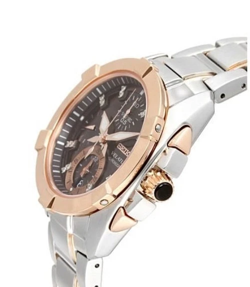 Reloj cronógrafo de cuarzo para mujer Seiko Velatura SNDZ20P2 Foto 4 de 4