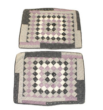 2 RALPH LAUREN AMERICAN LIVING PATCHWORK QUILT STANDARD PILLOW SHAMS 100 COTTON