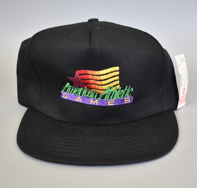 American Athletic Games Vibrant Logo Colors Vintage Snapback Cap Hat - NWT