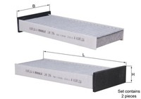 Mahle Filter, Innenraumluft LAK 296/S
