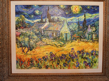 Tribute to Van Gogh By Duaiv Framed