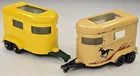 Lesney Matchbox Lot Of 2 Superfast Pony Horse Trailer Orange & Yellow Vintage