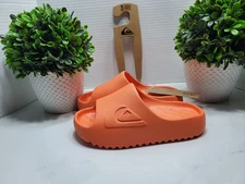 Quiksilver CloudBreak Slide Sandals Orange Kids Size 1  🌊 NEW