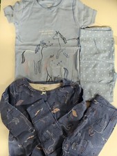 Carters Girls 2 Pairs PJs Horse/Unicorn L/S Pants SS/Shorts NWT Size 5/5A