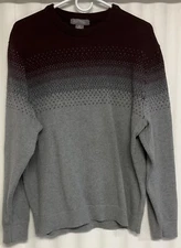 Daniel Cremieux Pullover Sweater Men’s Extra Large Gray.    8004B