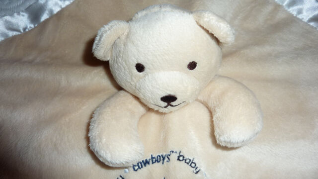 Baby Fanatic Security Blanket Cowboys with Bear Beige/blue