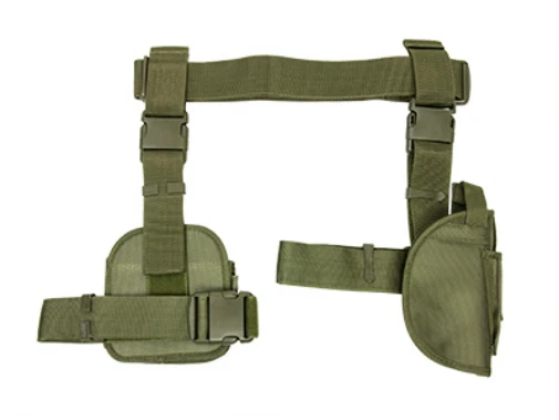 Halloween 3 piezas pierna caída pistola funda Mag bolsa con pistola de utilería verde CV2908G Foto 2 de 4