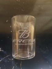 6 OZ SMALL BUDWEISER BEER TASTING GLASS DRINK FRESH BUD MANCAVE BAR DRINKING 