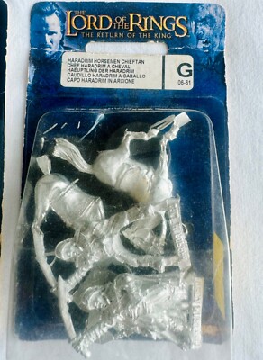 2 METAL HARADRIM HORSEMEN CHIEFTAN~GW~Middle-Earth Strategy Battle=GAME WORKSHOP