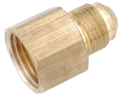 Brass Flare Connector, Lead-Free, 5/8 x 3/4 In. FIP -714046-1012 New in Box