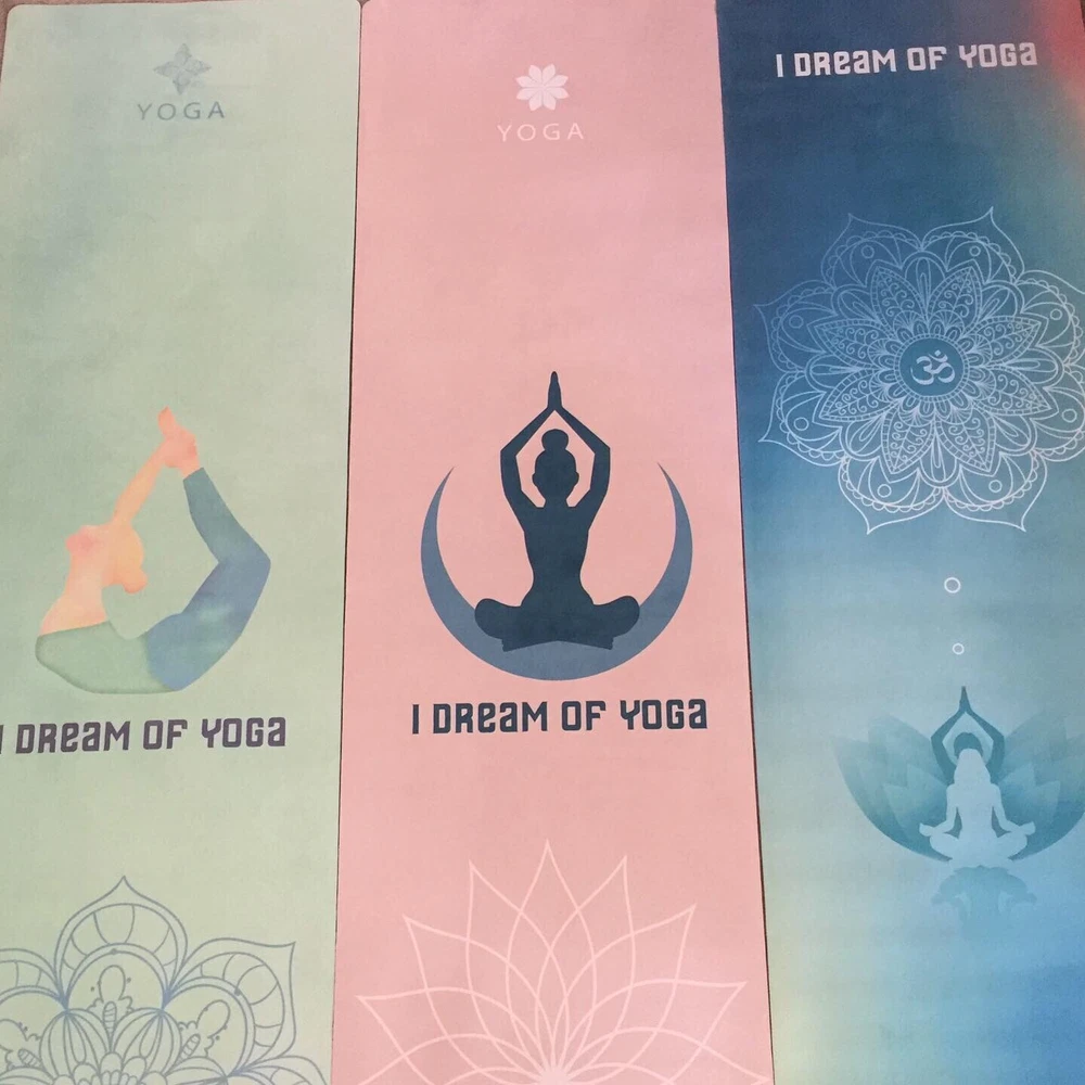 Limited Edition Non-Slip Microfibre Suede Yoga Mat with Stunning Design Limited Edition Non-Slip Microfibre Suede Yoga Mat with Stunning Design