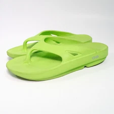 OOFOS OOriginal Citron Thong Sandal Shoes Women's Size 4 Bright Green