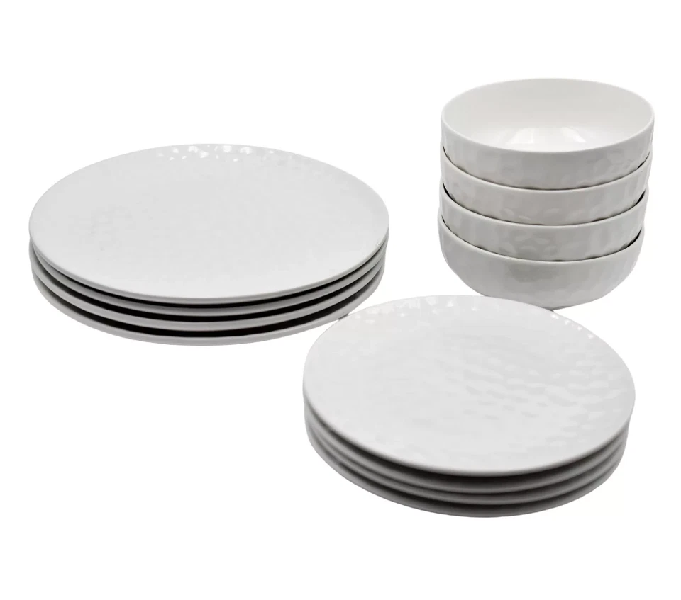 Temp-tations Thanks & Giving Juego de vajilla de 12 piezas, AZUL H475643 Foto 2 de 3