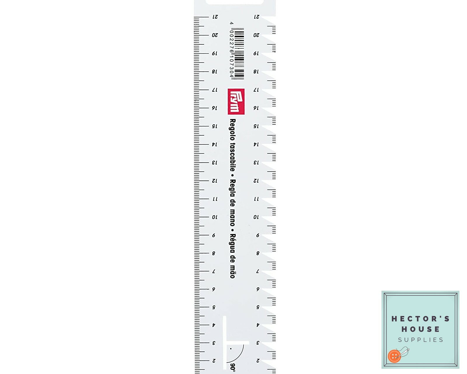 Prym Hand Sewing Gauge, Flexible Measuring Tool to Measure Hems, Buttonholes,