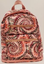 Women's/ Girl's Multi Tie Dye Zipper Dome Cargo Laptop Sleeve Backpack/Book Bag