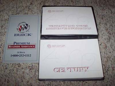 2002 Buick Century Sedan Owner Manual User Guide Set Custom Limited 3 1l V6 Ebay